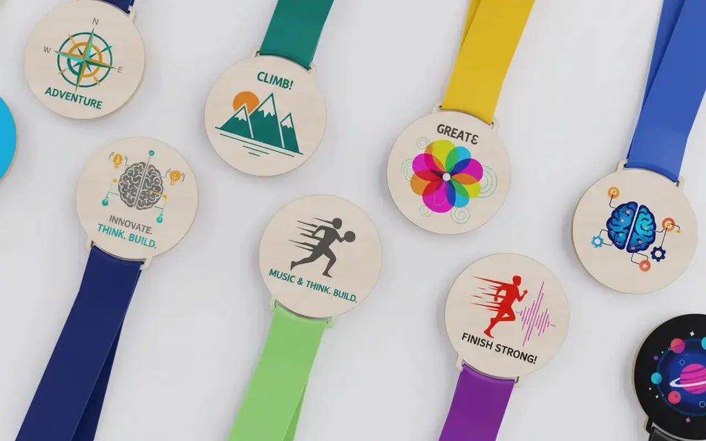 Médaille en bois publicitaire personnalisée