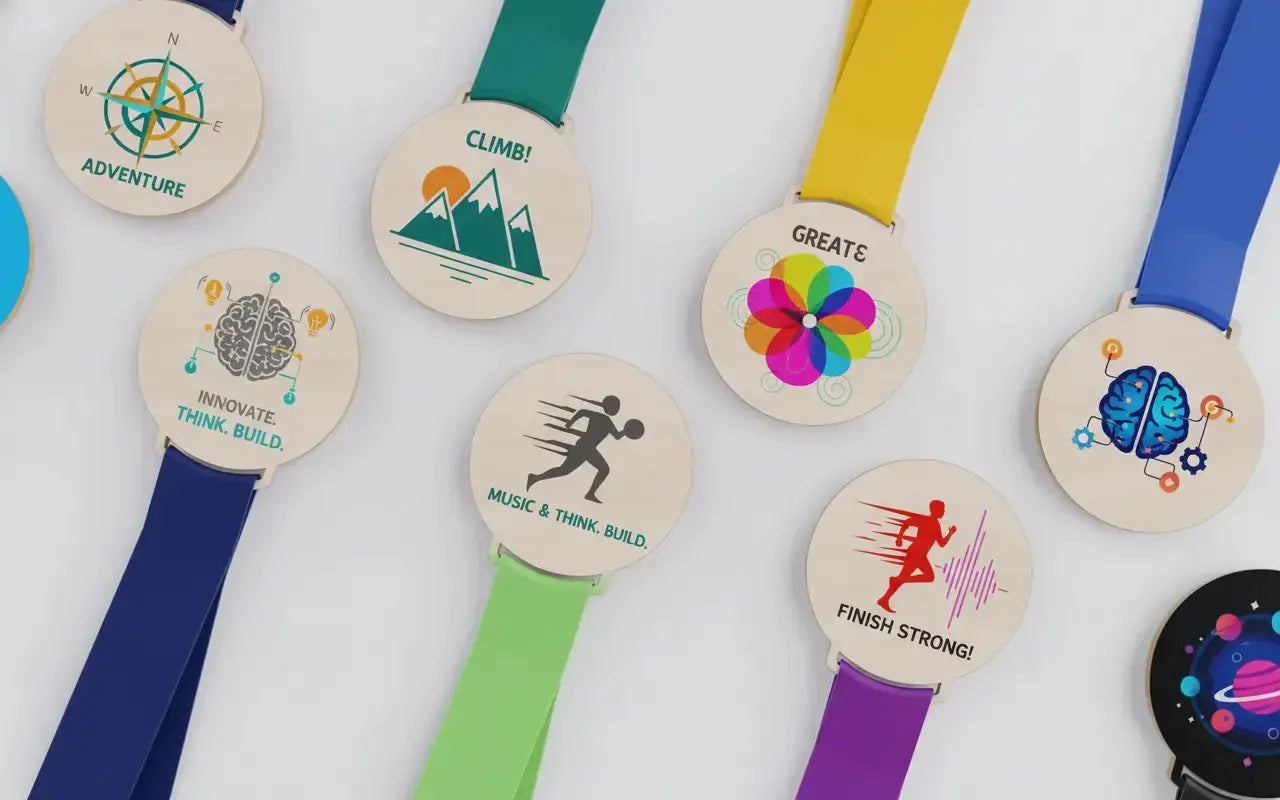 Médaille en bois publicitaire personnalisée